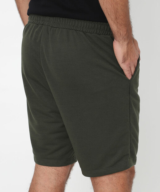 Bermuda Masculina Moletom Marisa Verde