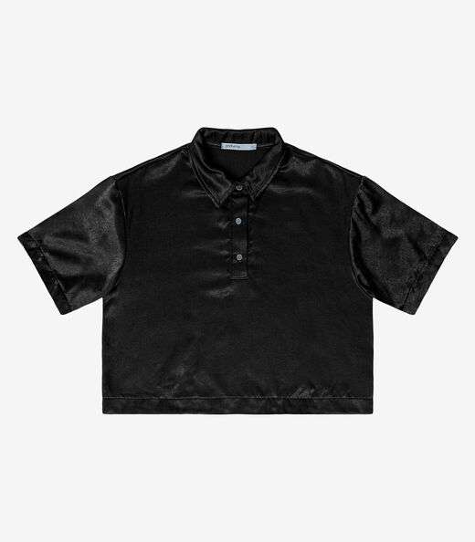 Camisa Feminina Manga Curta Endless Preto