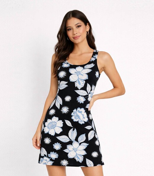 Image_Vestido Feminino em Viscotorcion Infinita Cor Preto