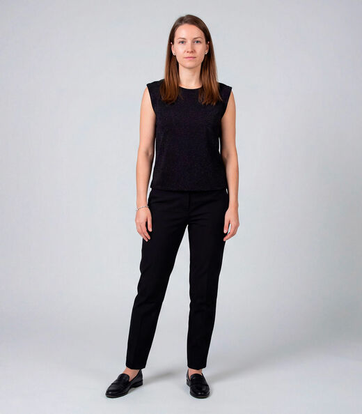 Regata Feminina Básica Infinita Cor Preto