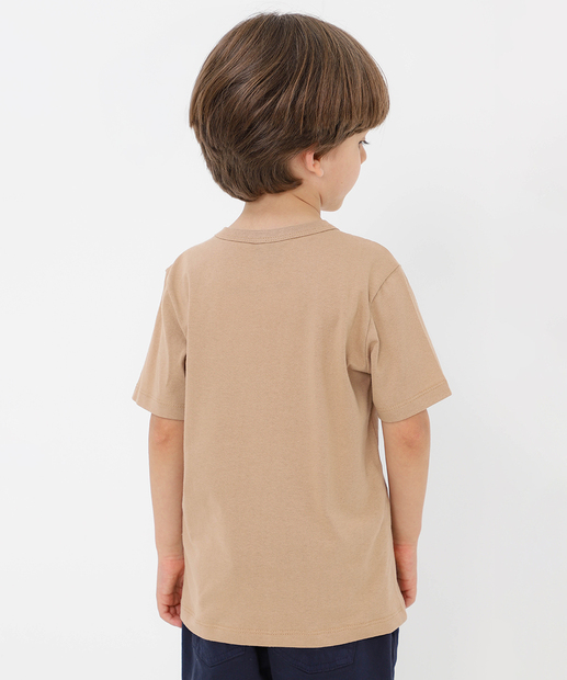Camiseta Infantil Sonic Tam 4 a 10 Bege