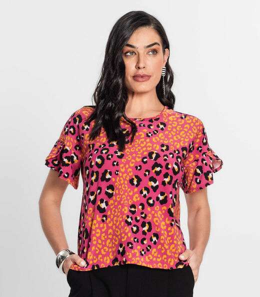 Blusa Feminina Liganete Infinita Cor Rosa