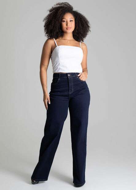 Calça Jeans Sawary Wide Leg - 278264