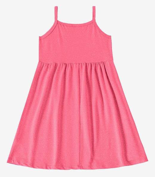 Vestido Feminino Infantil de Alças Select Rosa