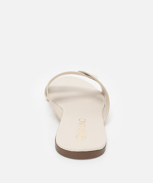 Rasteirinha Feminina Via Uno Off White