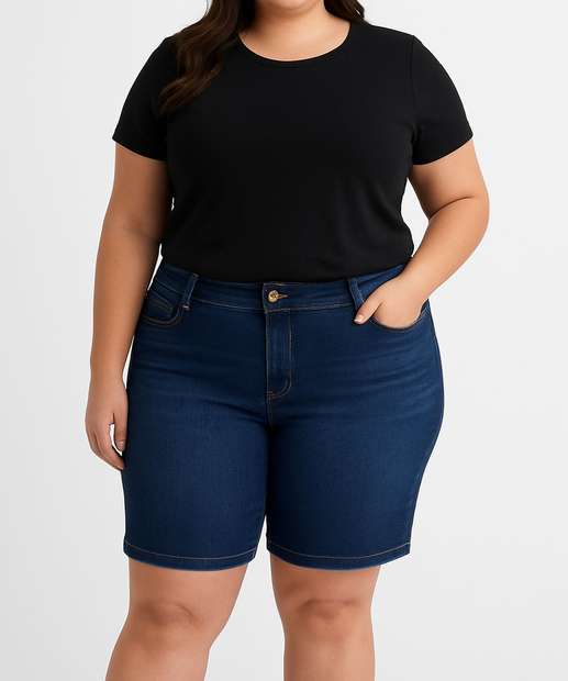 Image_Bermuda Plus Size Feminina Jeans Ciclista