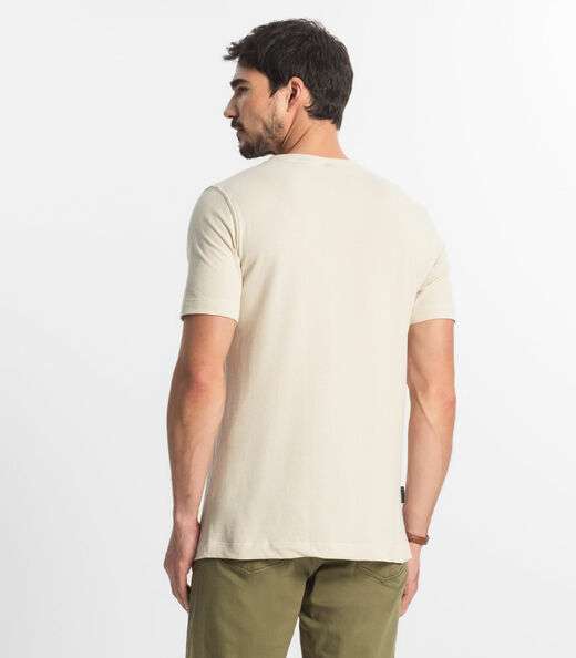 Camiseta Masculina Diametro Bege