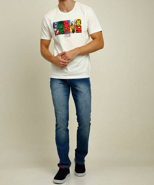 Camiseta Masculina Vingadores Manga Curta Marvel