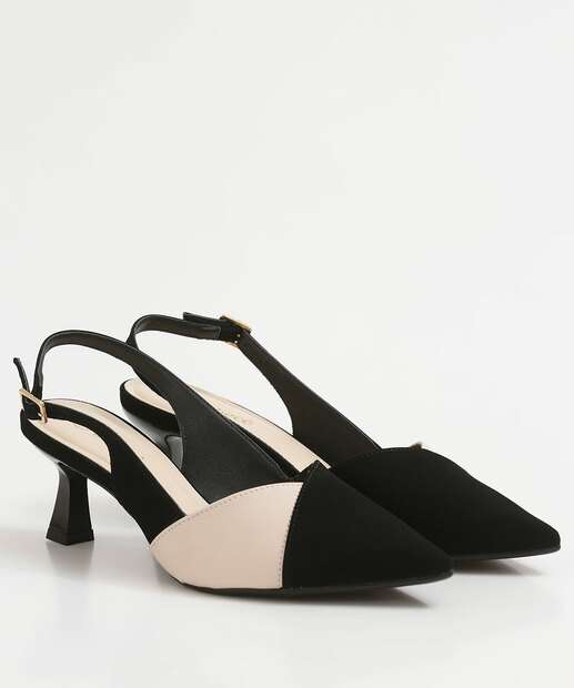 Scarpin Feminino Slingbak Salto Fino Bebecê