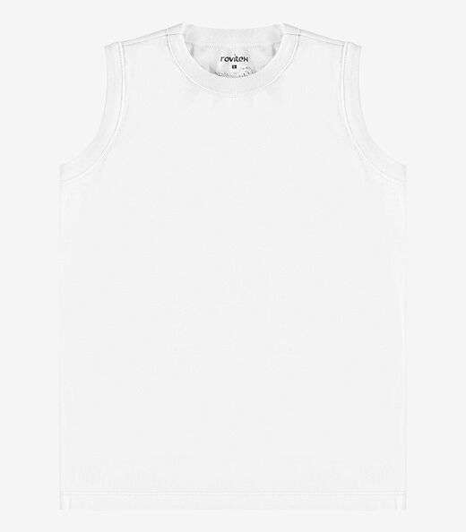 Regata Básica Infantil Masculina Rovitex Kids Branco