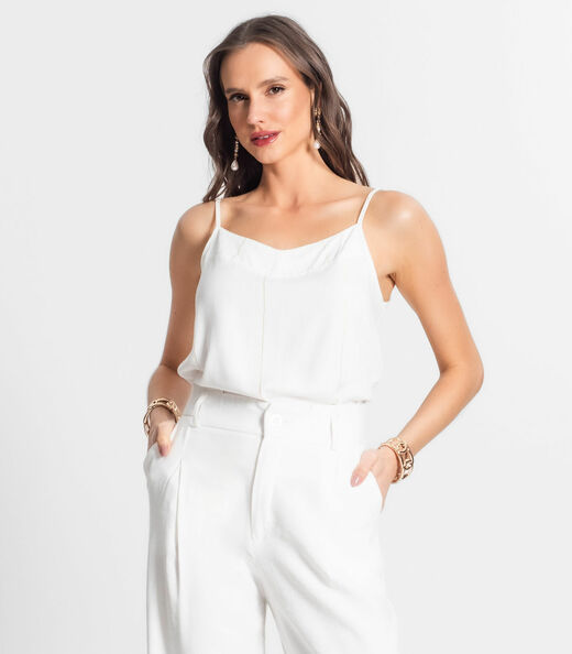 Blusa Feminina De Alça Endless Bege