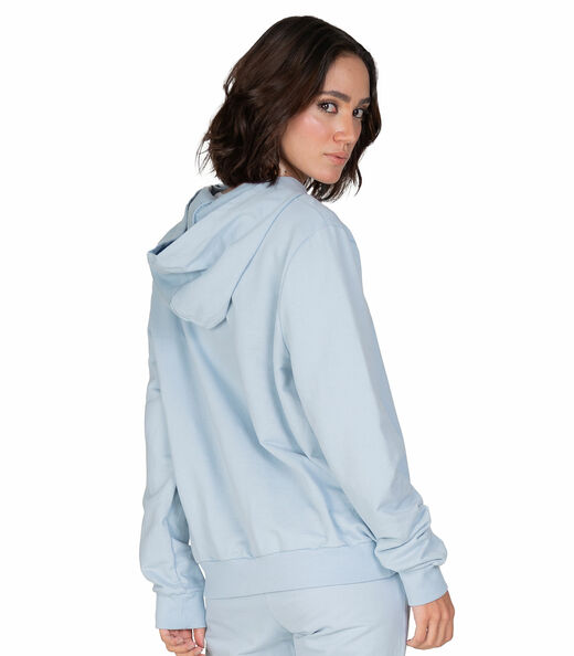 Jaqueta Com Capuz Básica Select Azul
