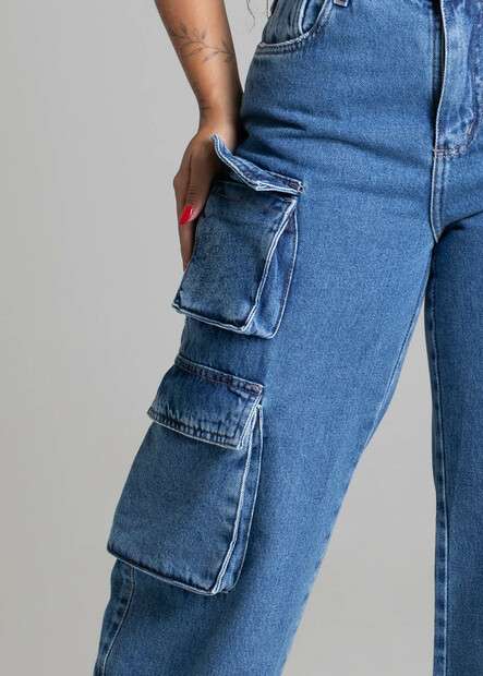 Calça Jeans Sawary Wide Leg - 277474