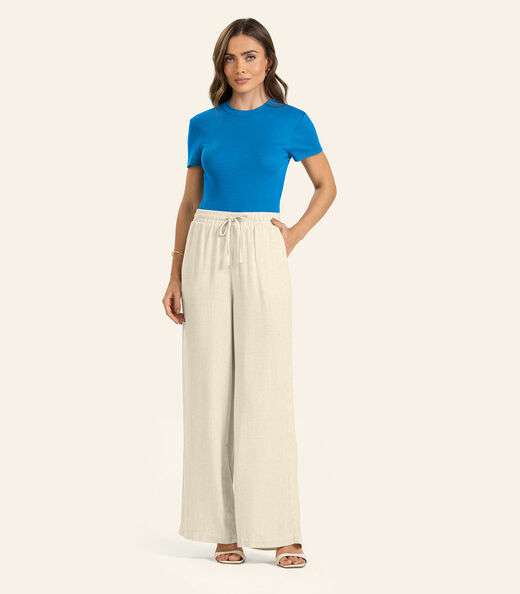 Calça Linho Strong Feminina Endless Bege