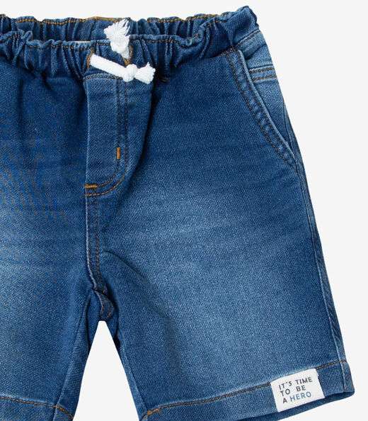 Bermuda Infantil Jeans Trick Nick Azul