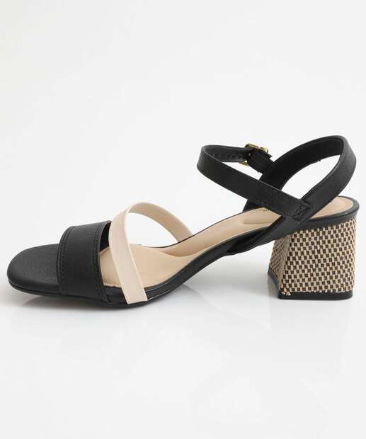Sandália Feminina Salto Grosso Modare Preto