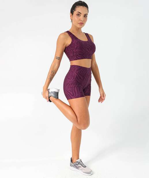 Image_Bermuda Feminina Fitness Animal Print Marisa Roxo