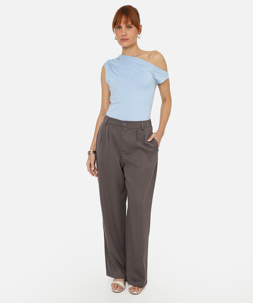 Blusa Feminina Ombro Assimétrico Marisa Azul