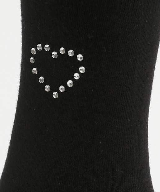 Meia Cano Médio Feminina Strass Marisa