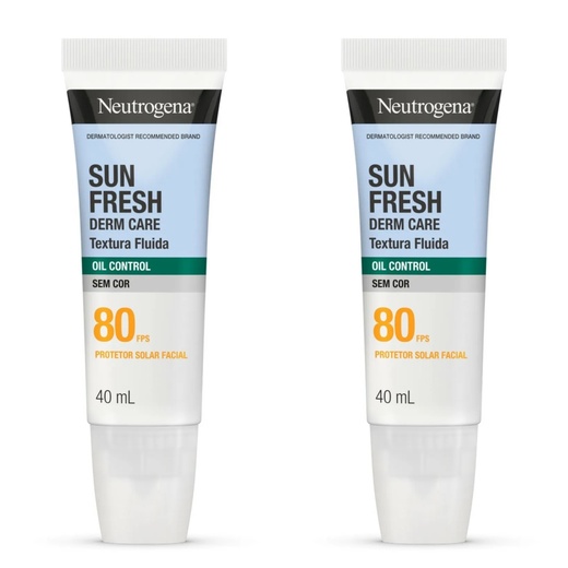 Image_Kit com 2 Unidades de Protetor Solar Facial Neutrogena Sun Fresh Derm Care FPS 8
