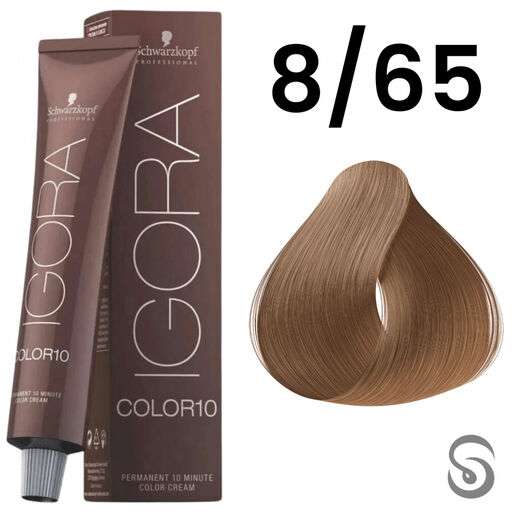 Image_Schwarzkopf Igora Color10 Coloração 10 8/65 Louro Claro Marrom Dourado 60ml