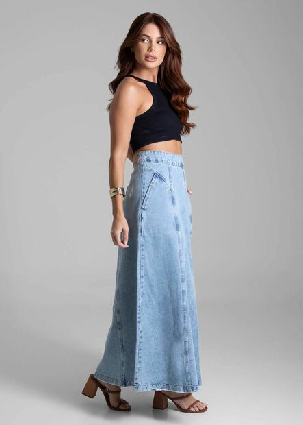 Saia Jeans Sawary Midi - 281999