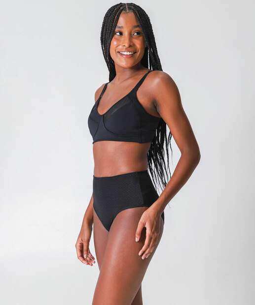 Calcinha Cintura Alta Clássica Bibelô DeMillus