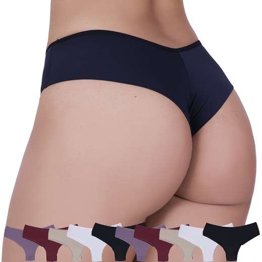 Image_Kit 10 Calcinhas Rainha Microfibra Fio Duplo Concept Lingerie