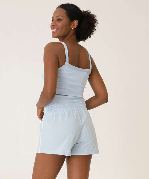 Pijama Feminino Canelado Alças Finas Marisa