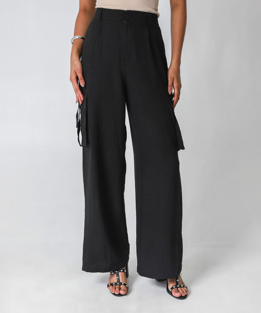 Calça Feminina Pantalona Marisa Preto