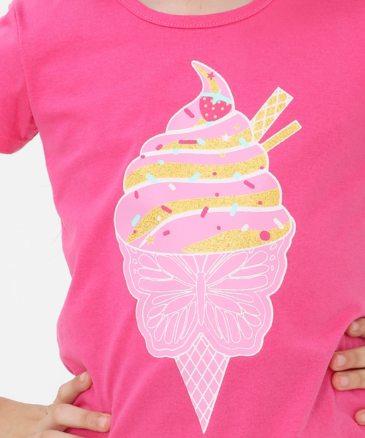 Blusa Infantil Marisa Tam 4 a 10 Rosa
