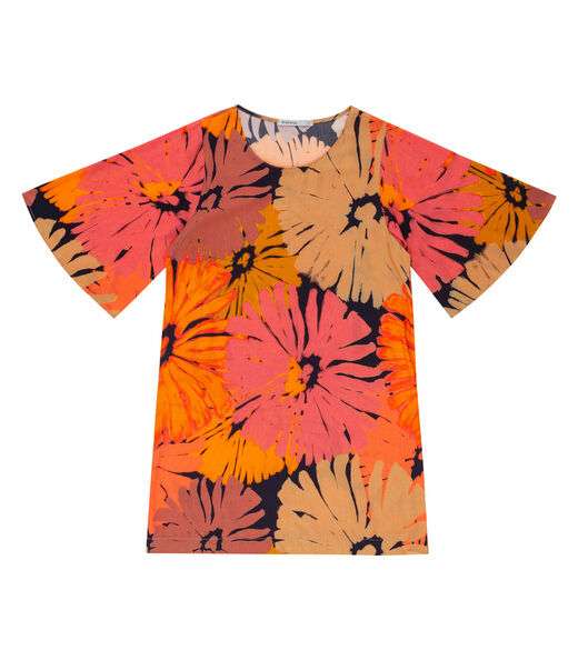 Vestido Curto Estampado Endless Preto