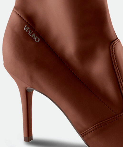 Bota Feminina Cano Curto Salto Fino Via Uno 
