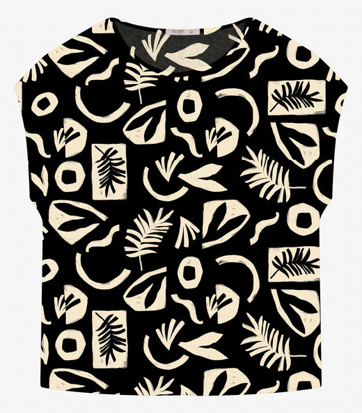 Image_Blusa Manga Curta Plus Size Secret Glam Preto