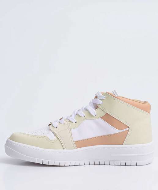 Tênis Casual Feminino Cano Alto Flatform Vizzano