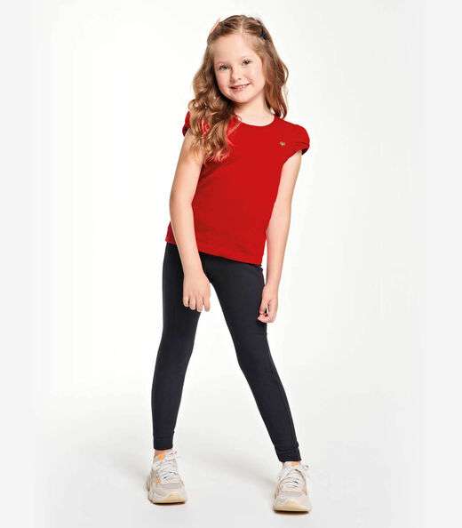 Blusa Infantil Feminina Cotton Leve Trick Nick Vermelho