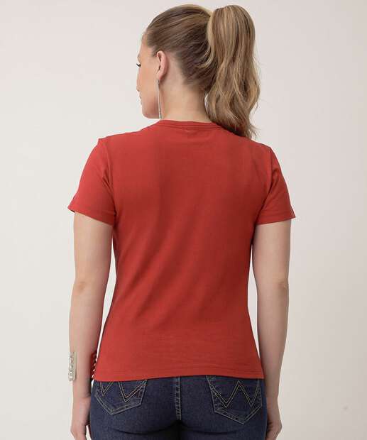Blusa Feminina Estampa Frase Manga Curta Marisa