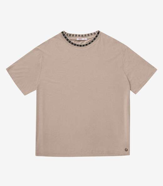 Blusa Viscose Plus Size Secret Glam Marrom