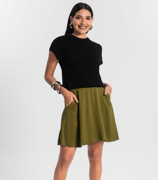 Image_Saia Curta Viscose Sarjada Rovitex Verde