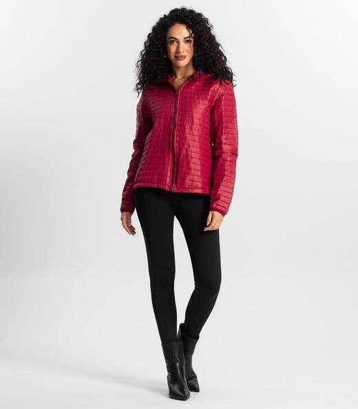 Jaqueta Feminina Com Capuz Rovitex Roxo