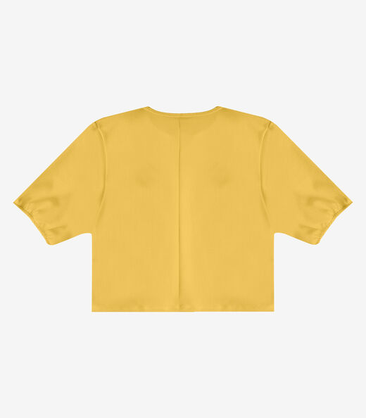 Blusa Feminina Em Tecido Henera Infinita Cor Amarelo