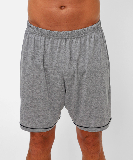 Pijama Masculino Liso Manga Curta MR Cinza