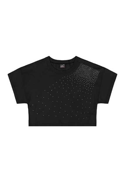 Conjunto com Blusa e Short com Strass Gloss