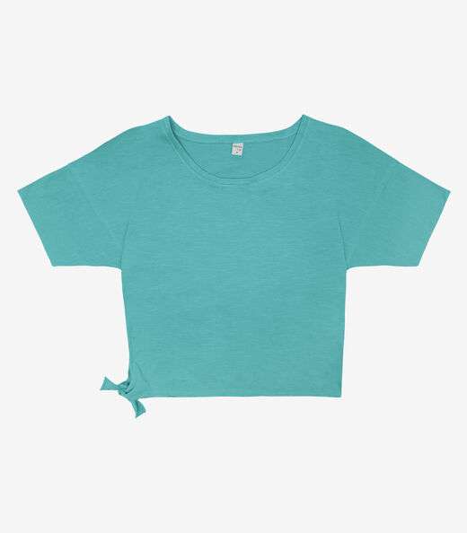 Blusa Infinita Cor Meia Malha Verde