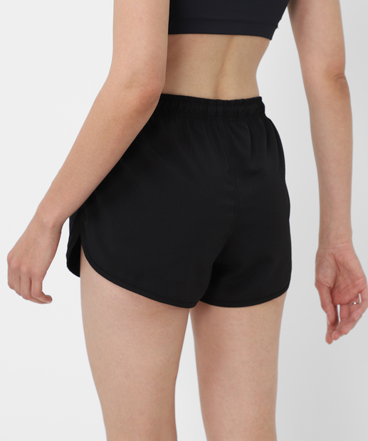 Short Feminino Fitness Básico Amarração Marisa Preto