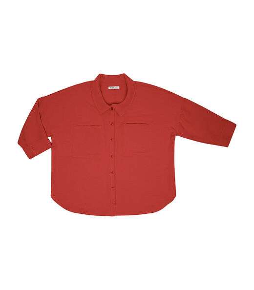 Camisa Manga 7/8 Air Flow Pesado Secret Glam Marrom