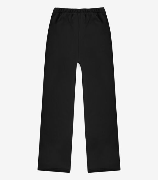 Calça Feminina Em Moletom Peluciado Infinita Cor Preto