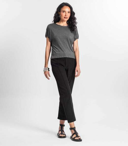Blusa Viscose Infinita Cor Cinza