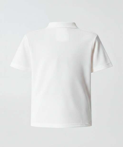 Polo Infantil Manga Curta Marisa Tam 1 a 3 Off White