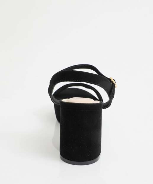 Sandália Feminina Meia Pata Nobuck Bebecê Preto